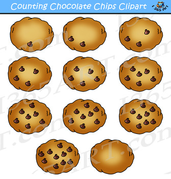 Clipart cookies choco chip. Counting chocolate chips 