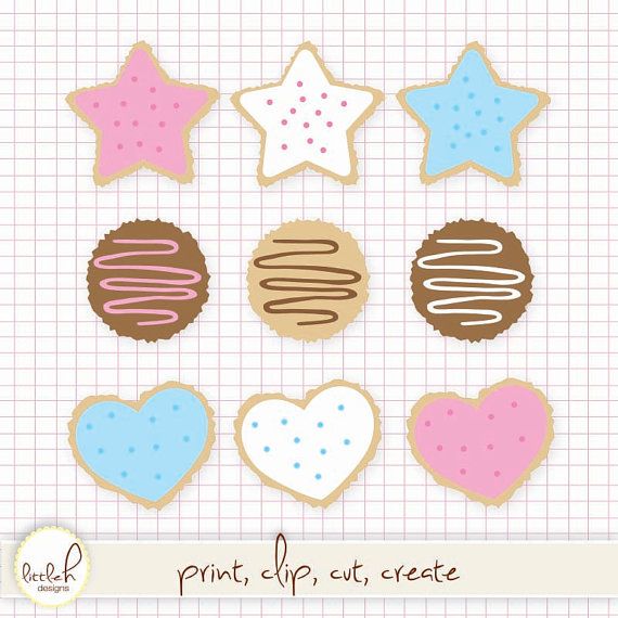 clipart cookies colorful cookie