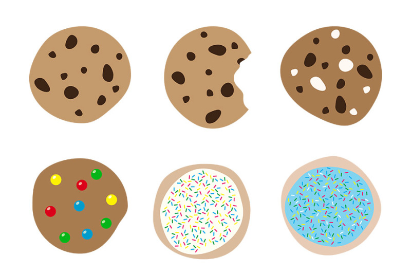 Cookies clipart food.  chocolate chip cookie