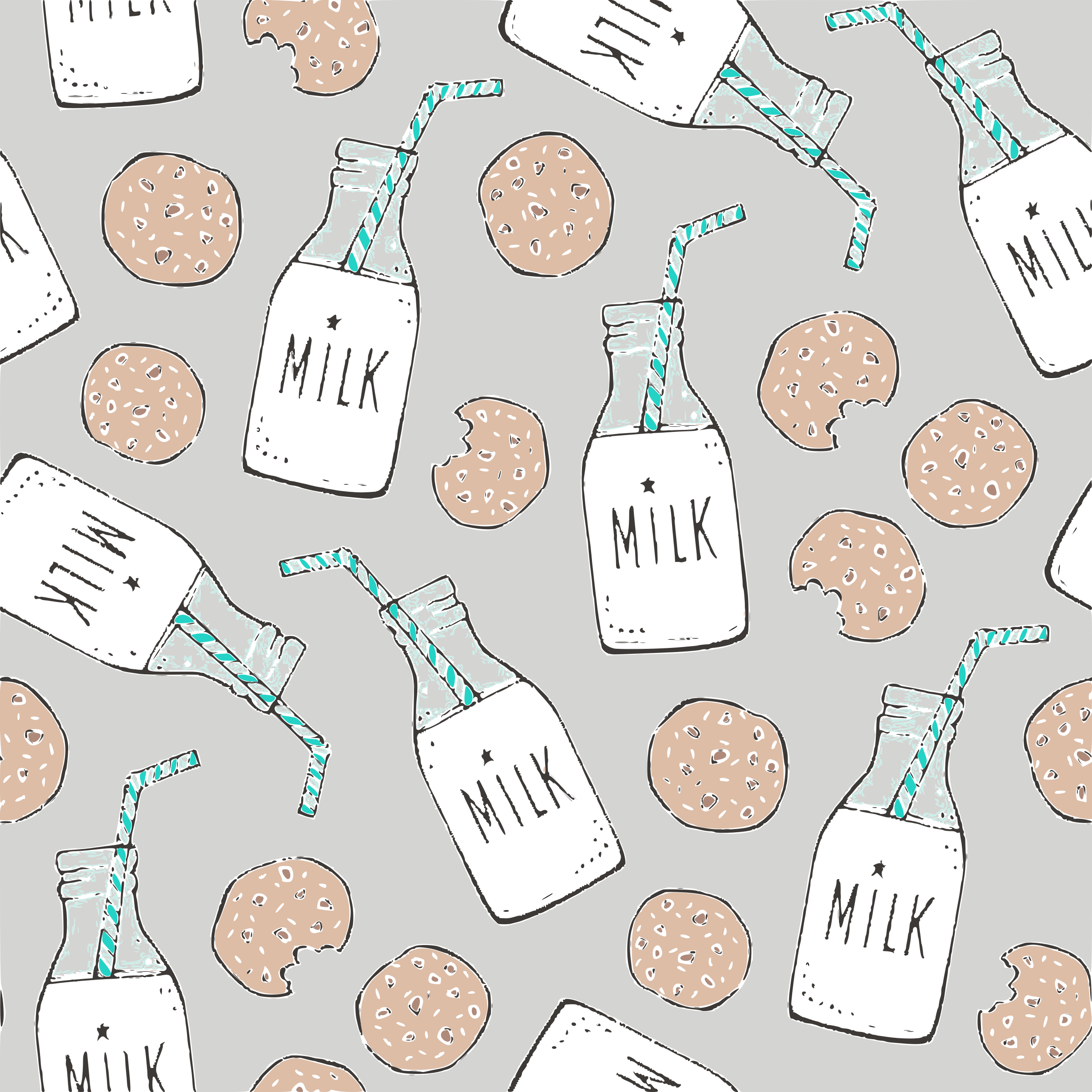 Big image png. Cookies clipart milk