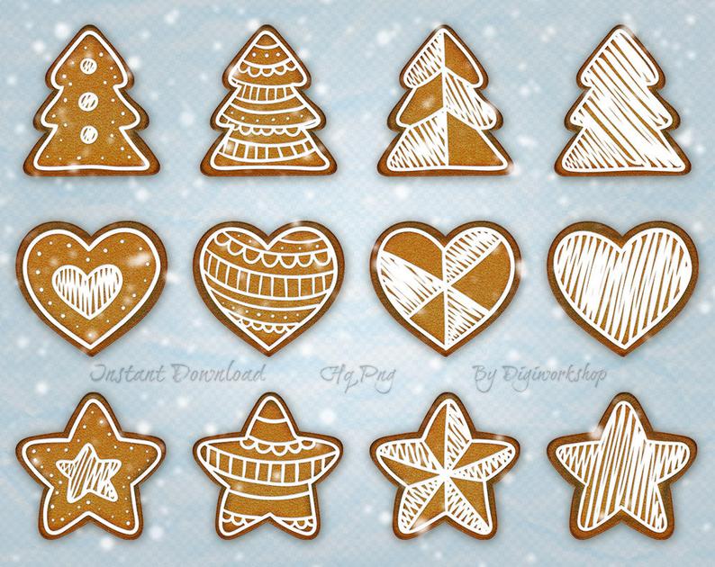 clipart cookies realistic