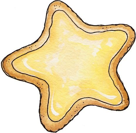 clipart cookies star