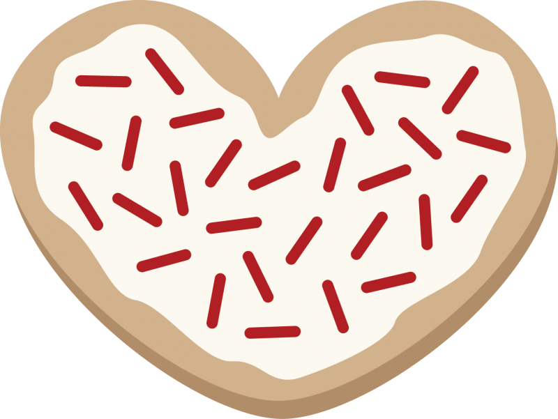 Clipart cookies svg. Heart shaped cookie free