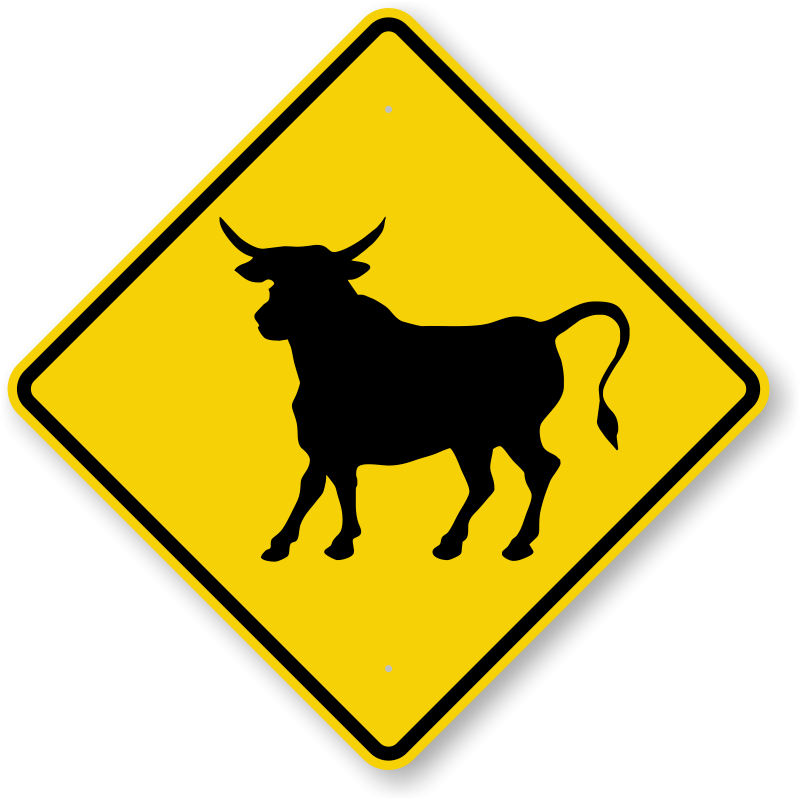 Longhorn clipart longhorn cow. Cattle crossing signs keep