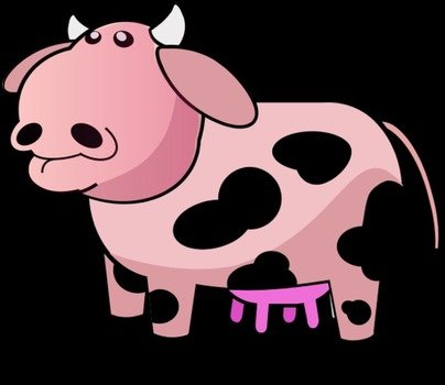 clipart cow comic