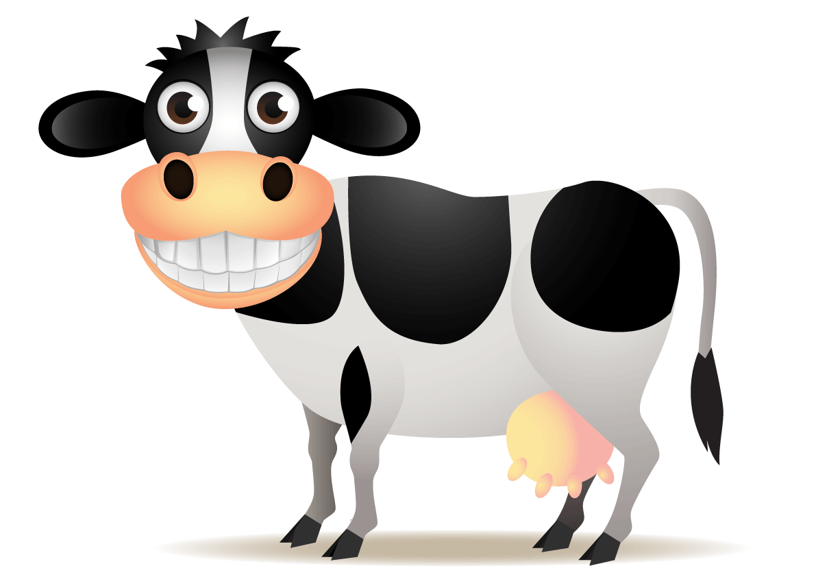 Clipart cow cow's milk. Production with structured water