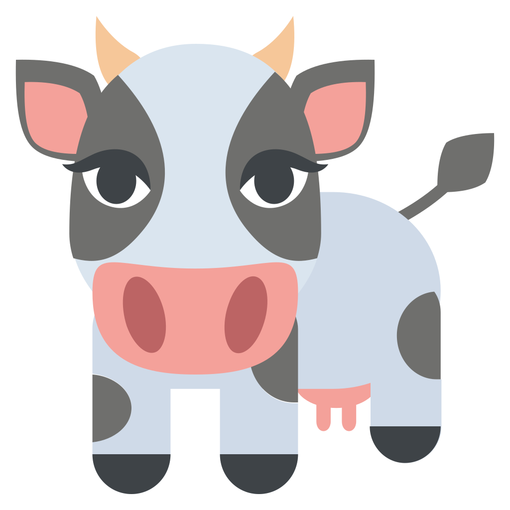 clipart cow emoji