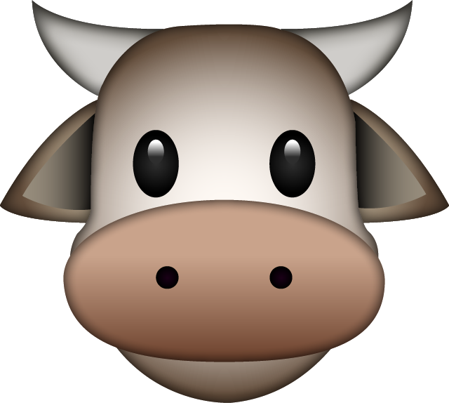 Download emoji image in. Clipart smile cow