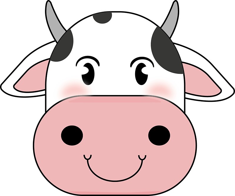 cows clipart face