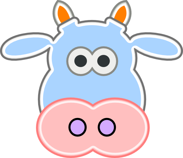 Head clipart cow's. Cow soft clip art