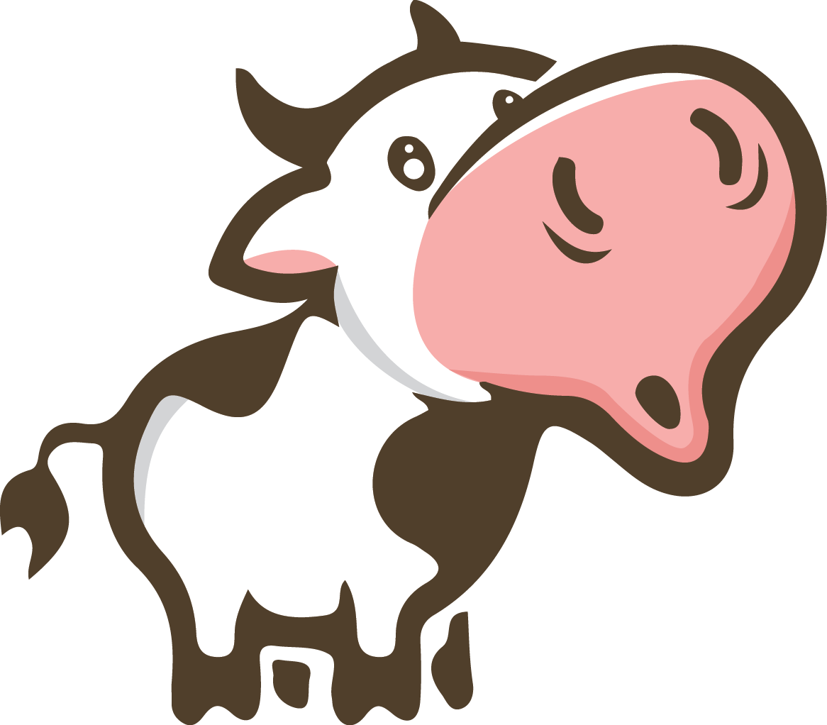 moving clipart cow