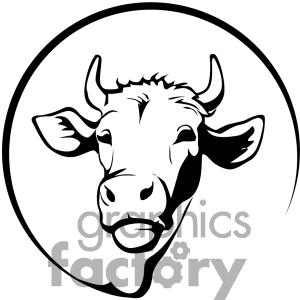 cow clipart logo