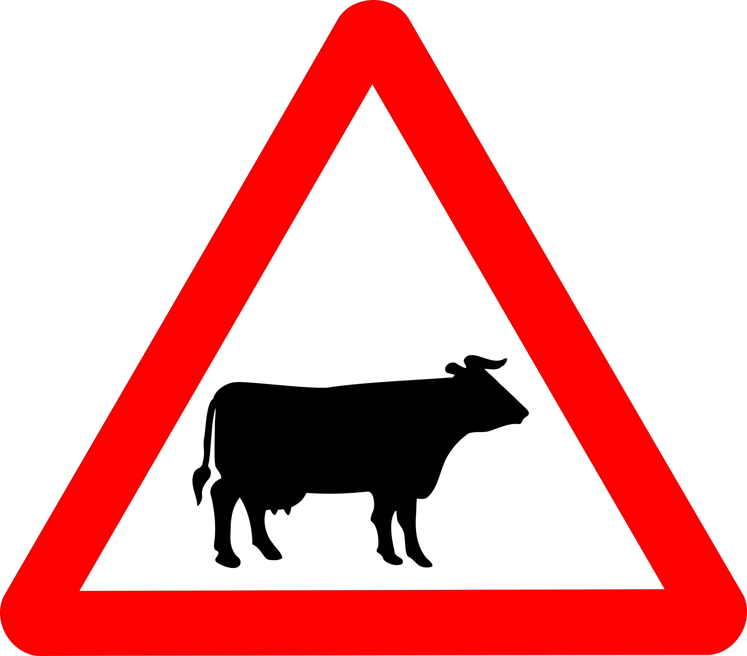 clipart cow sign