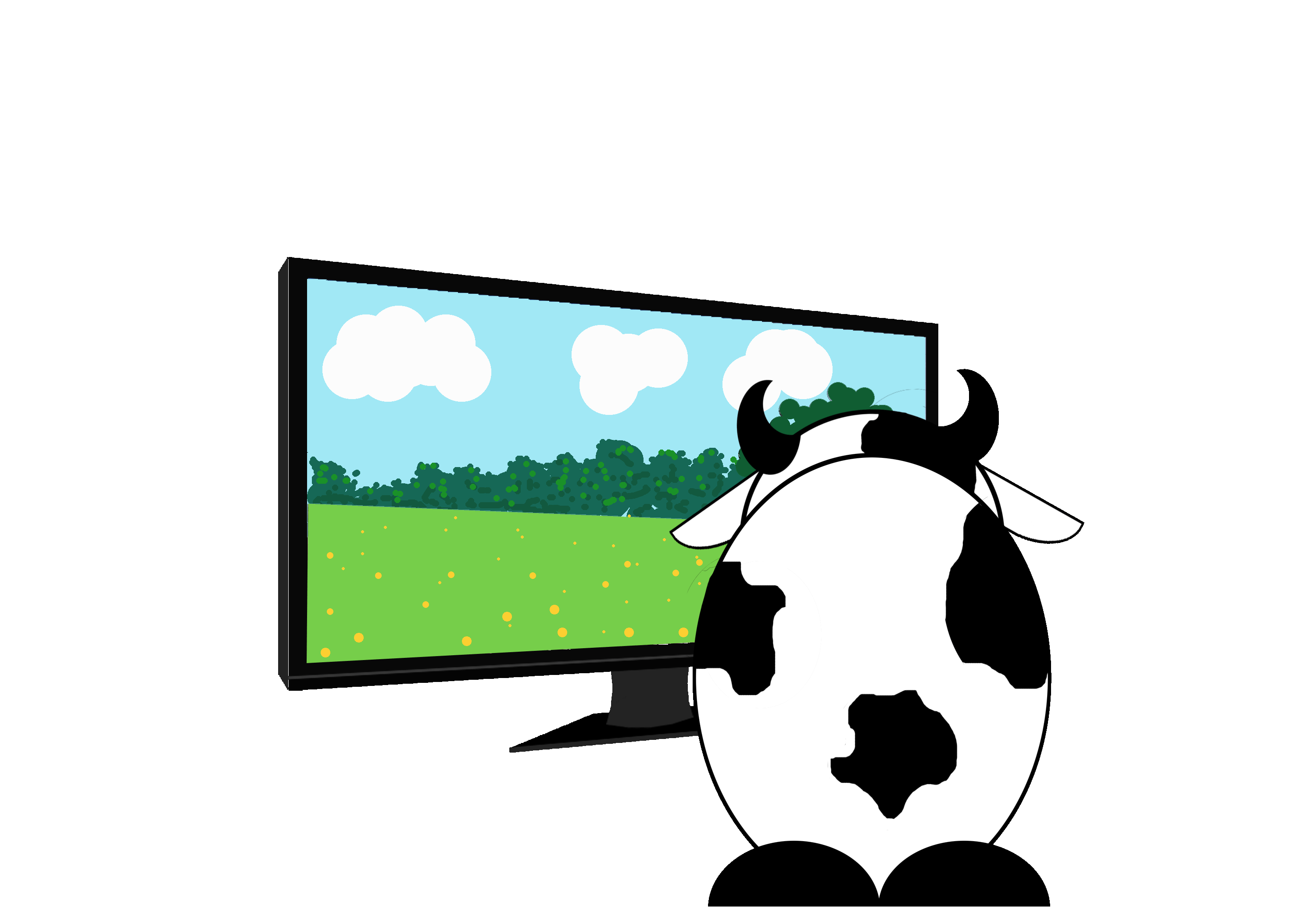clipart tv watched tv
