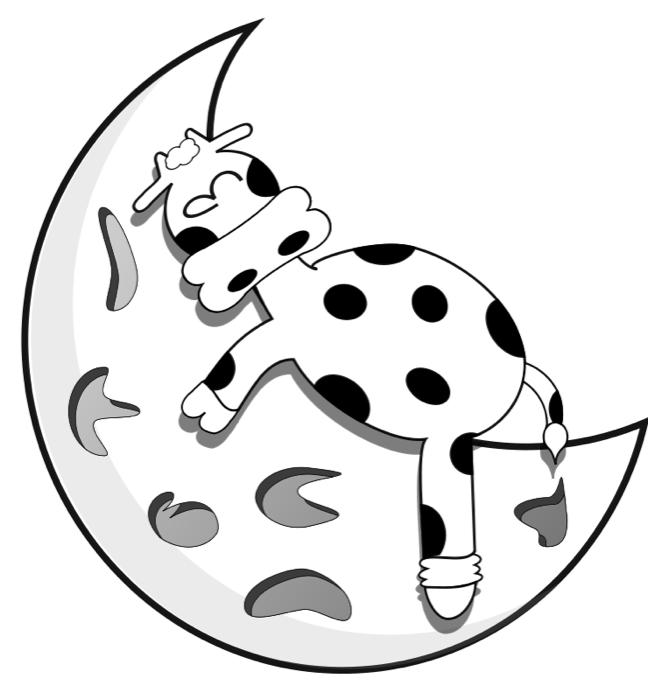 clipart cow space