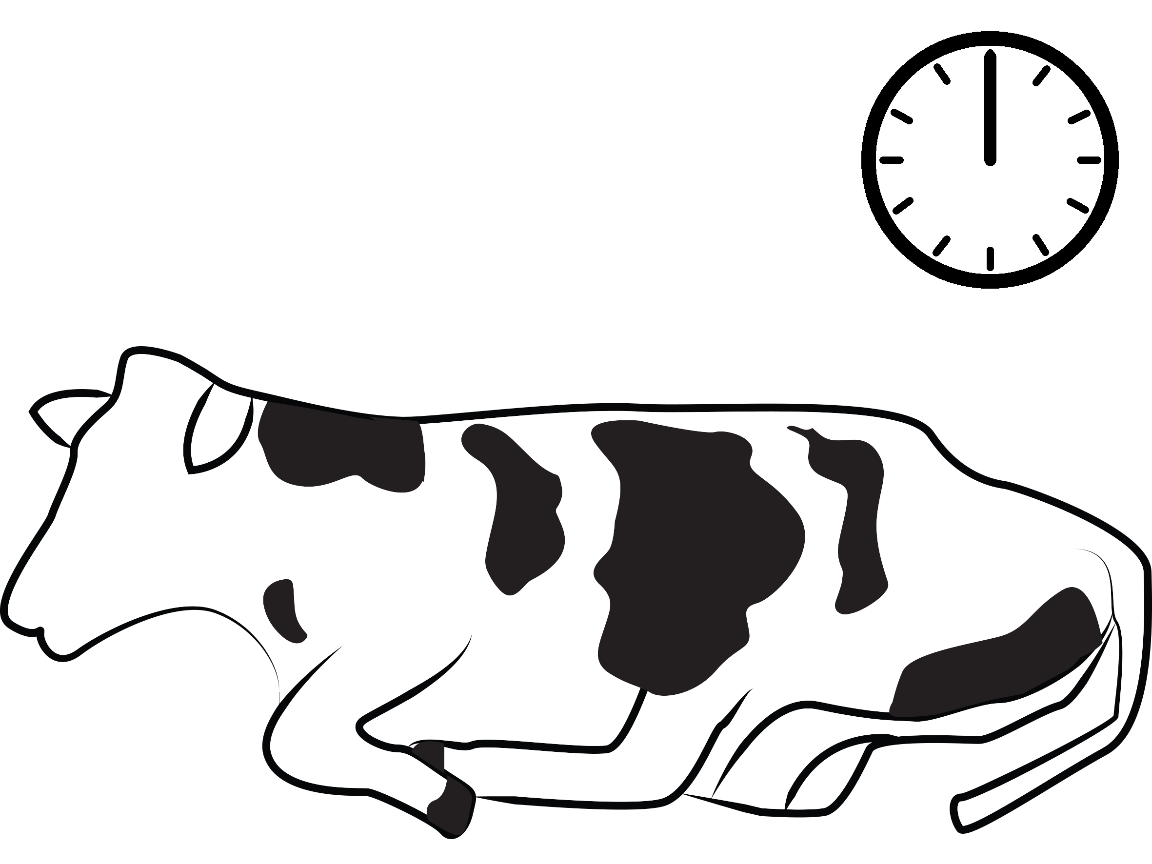 cow clipart stable