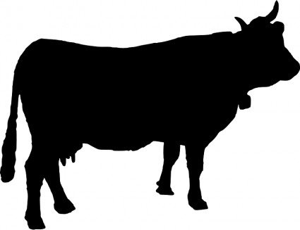 clipart cow vector
