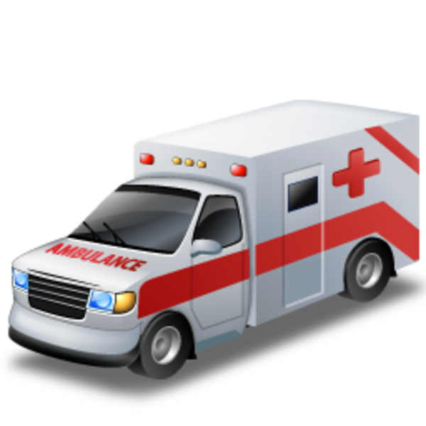 red clipart ambulance