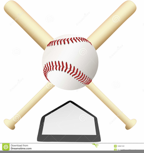 Clipart cross bat. Baseball bats free images