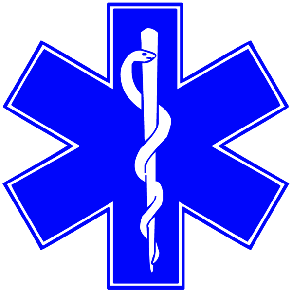 Emergency clipart rescue. Star of life symbol