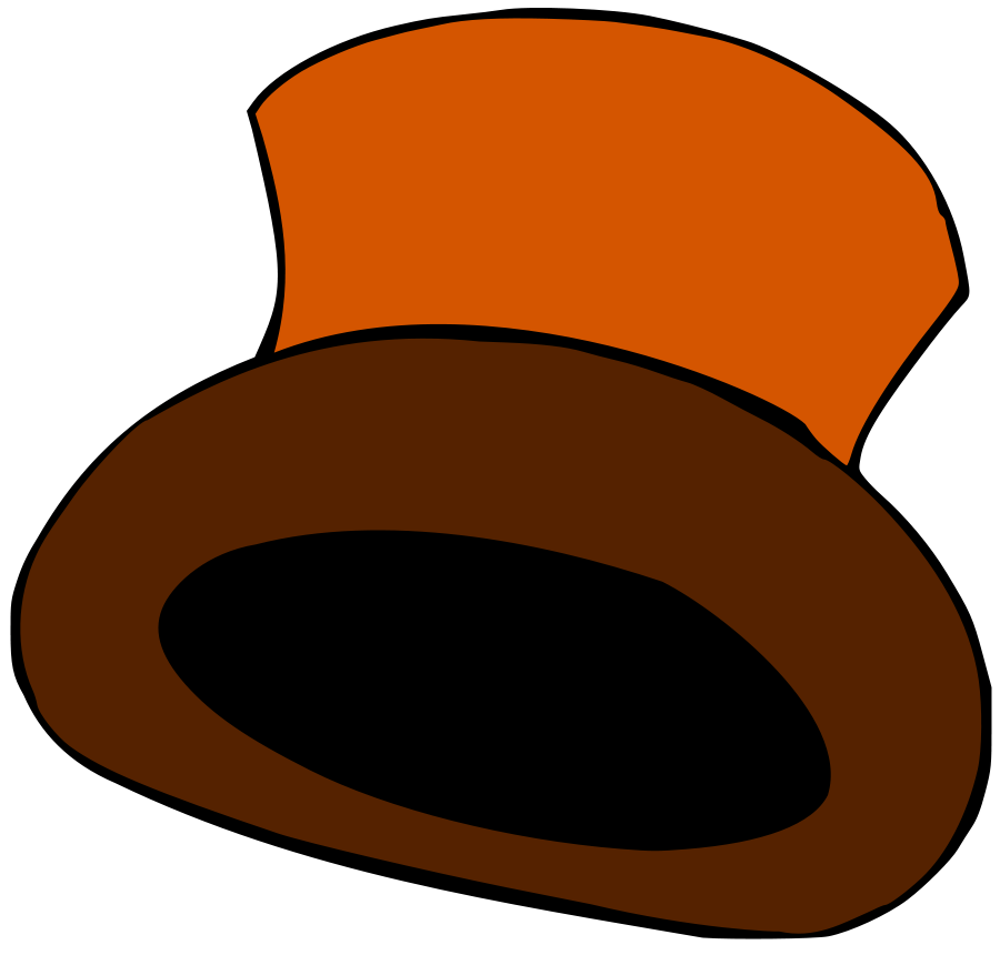 Brown winter . Steampunk clipart steampunk top hat