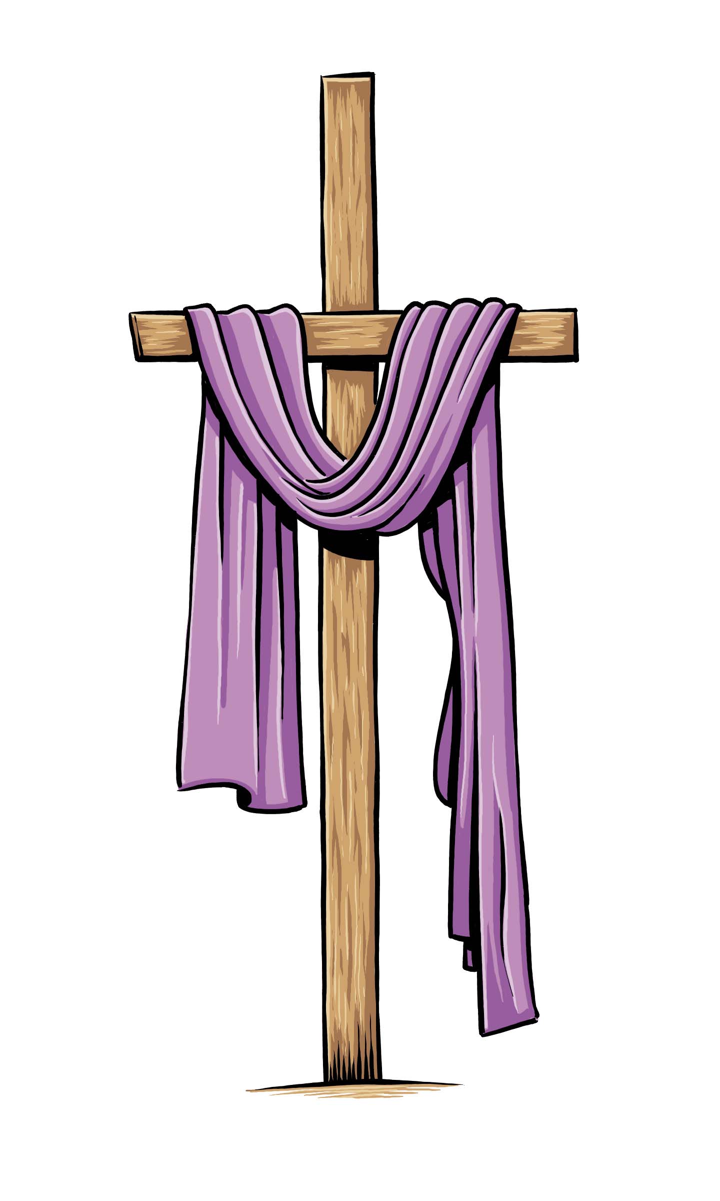 clipart cross cloth