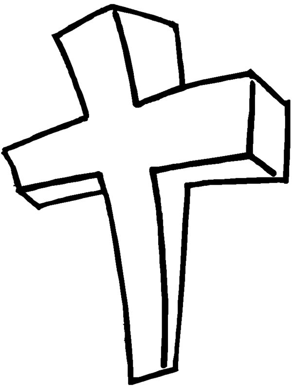 Clipart cross coloring. Free printable pictures download