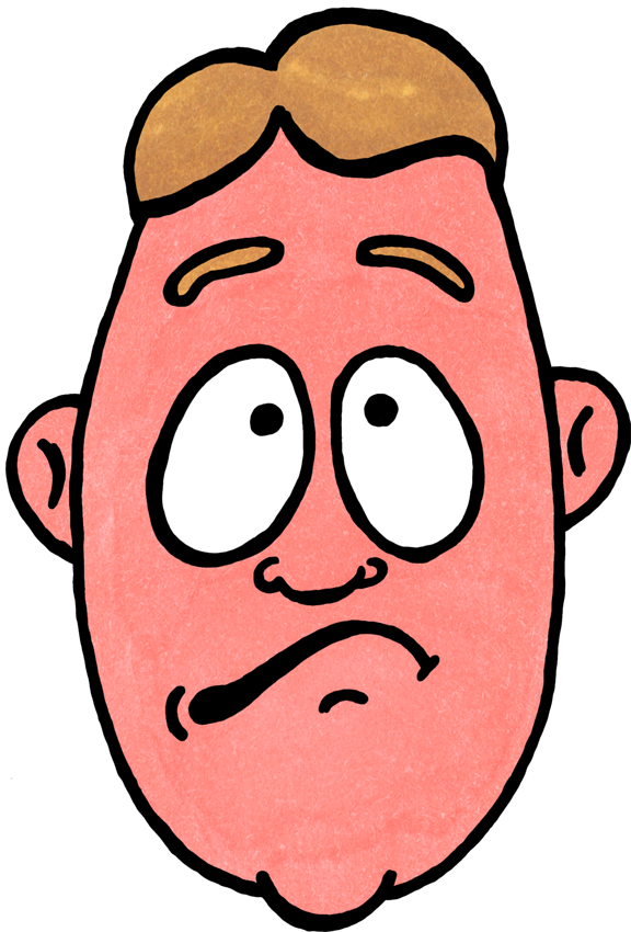 Worry clipart apprehension. Free tired cartoon face