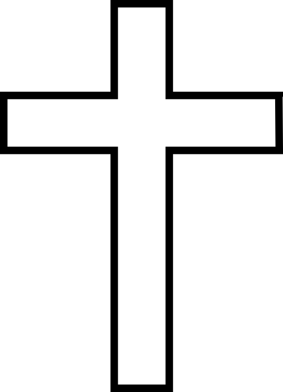 Crucifix empty cross