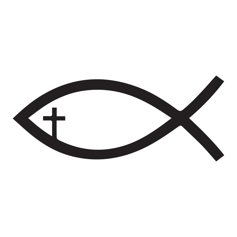 Free pictures of christian. Clipart fish cross