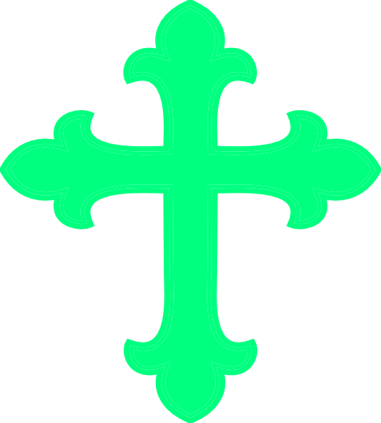 clipart cross green