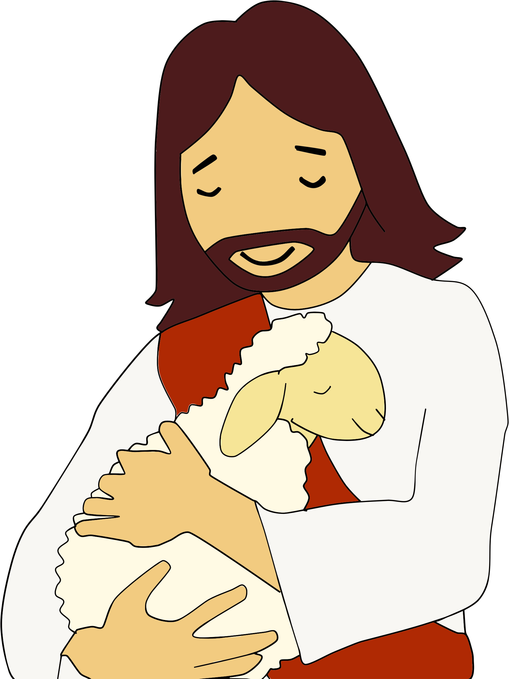 Cross clipart lamb. Jesus christ and big