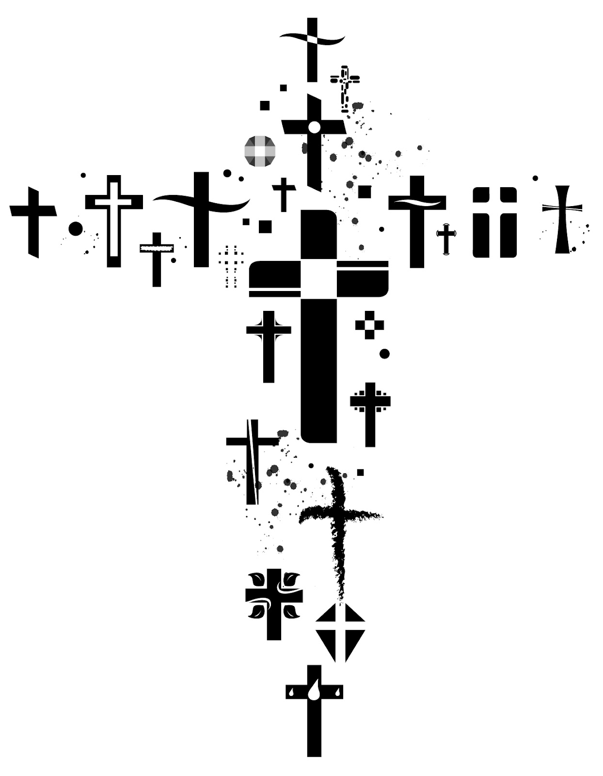 Clip art library . Cross clipart nail