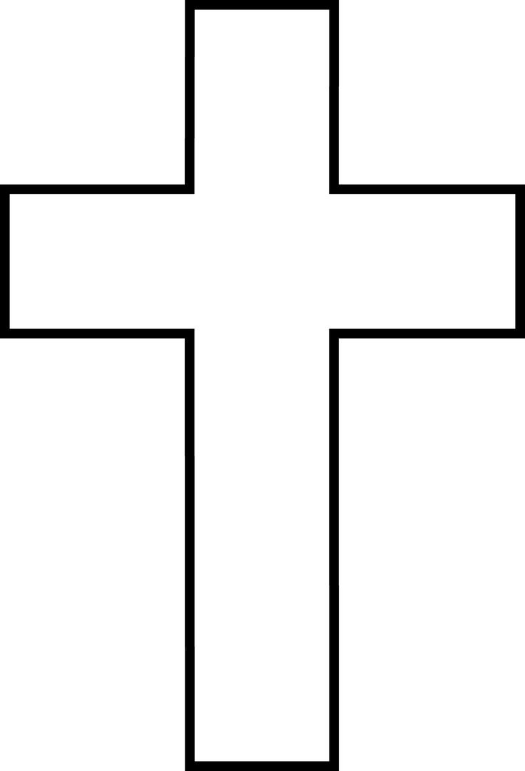 Pin on tattoos . Clipart cross outline