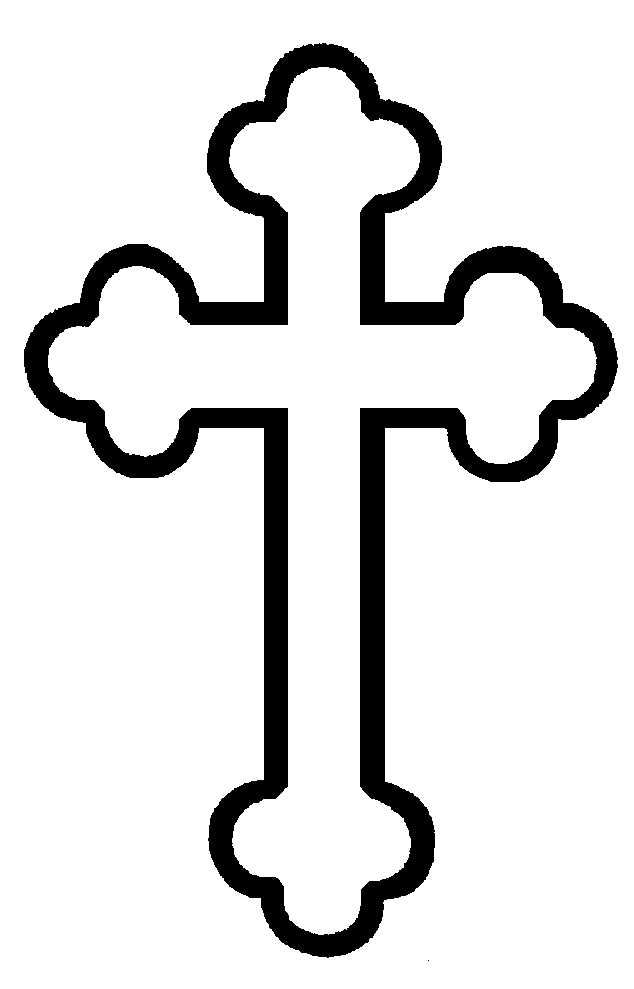 Free download clip art. Clipart cross outline