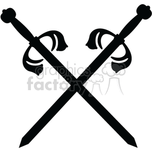clipart sword crossed sword