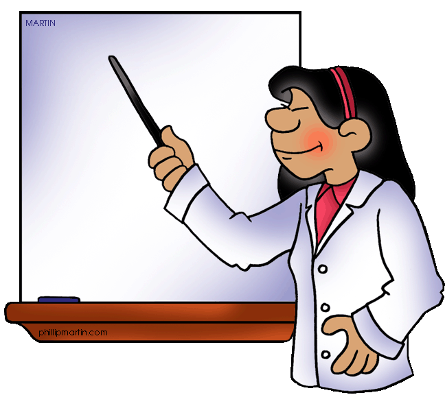 Teaching demonstration . Pointing clipart board