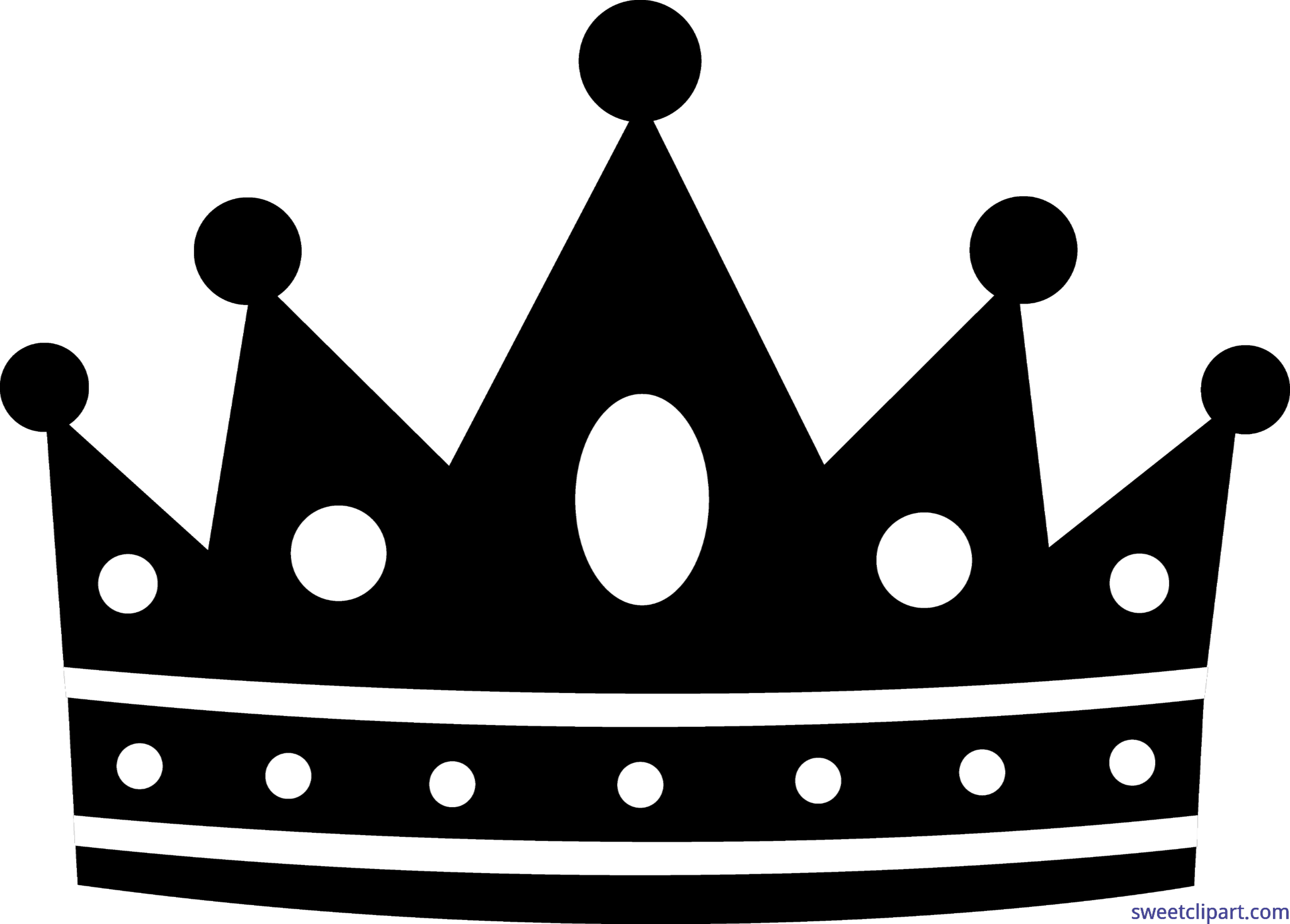 Clipart crown basic. Black clip art sweet