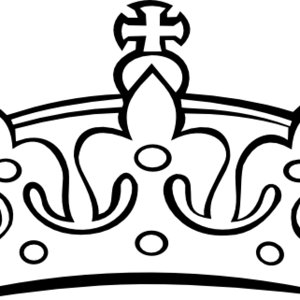 crowns clipart black and white