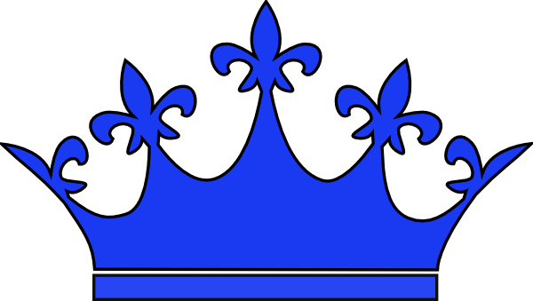 clipart crown blue
