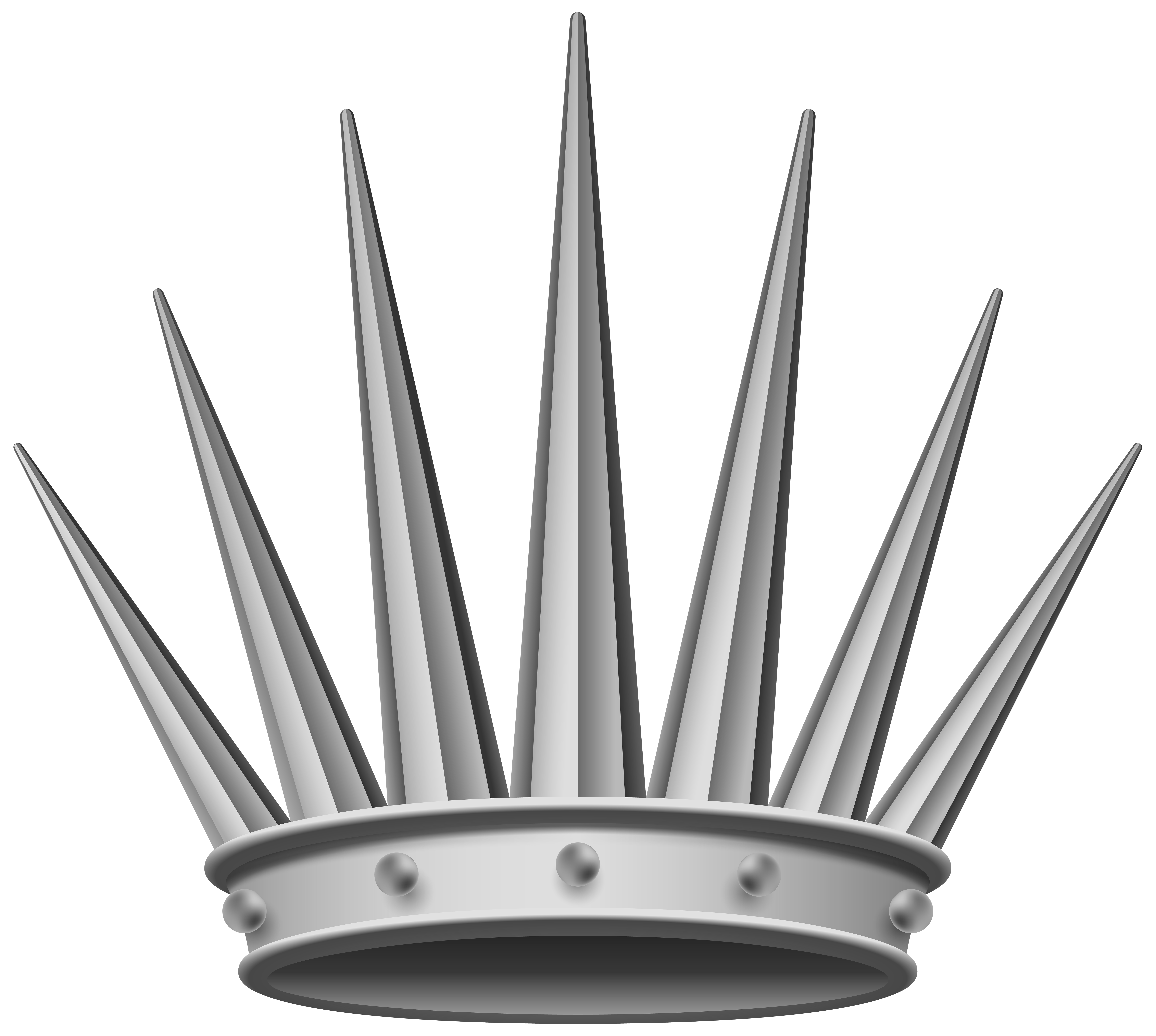 clipart crown gray
