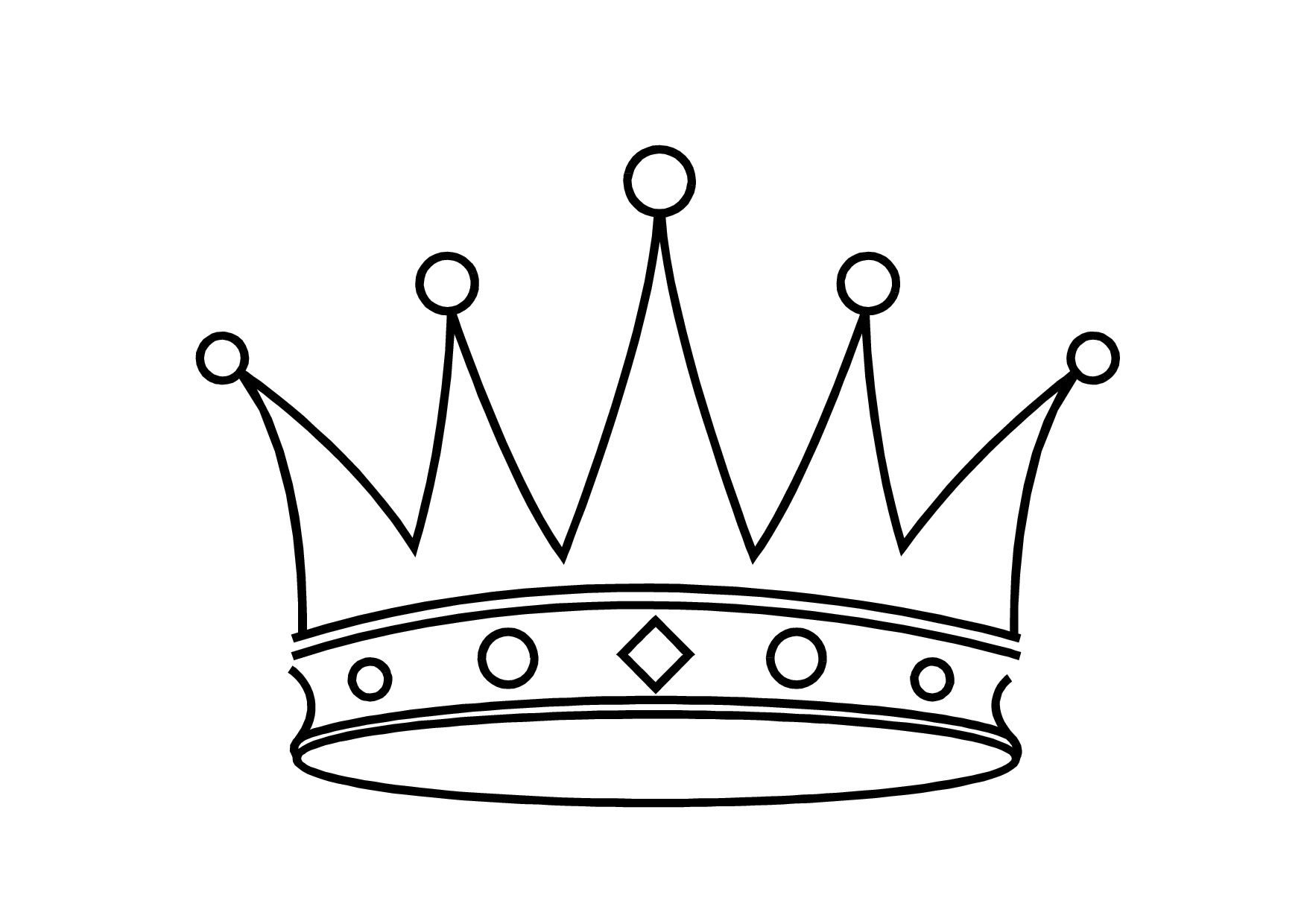 crowns clipart monochrome