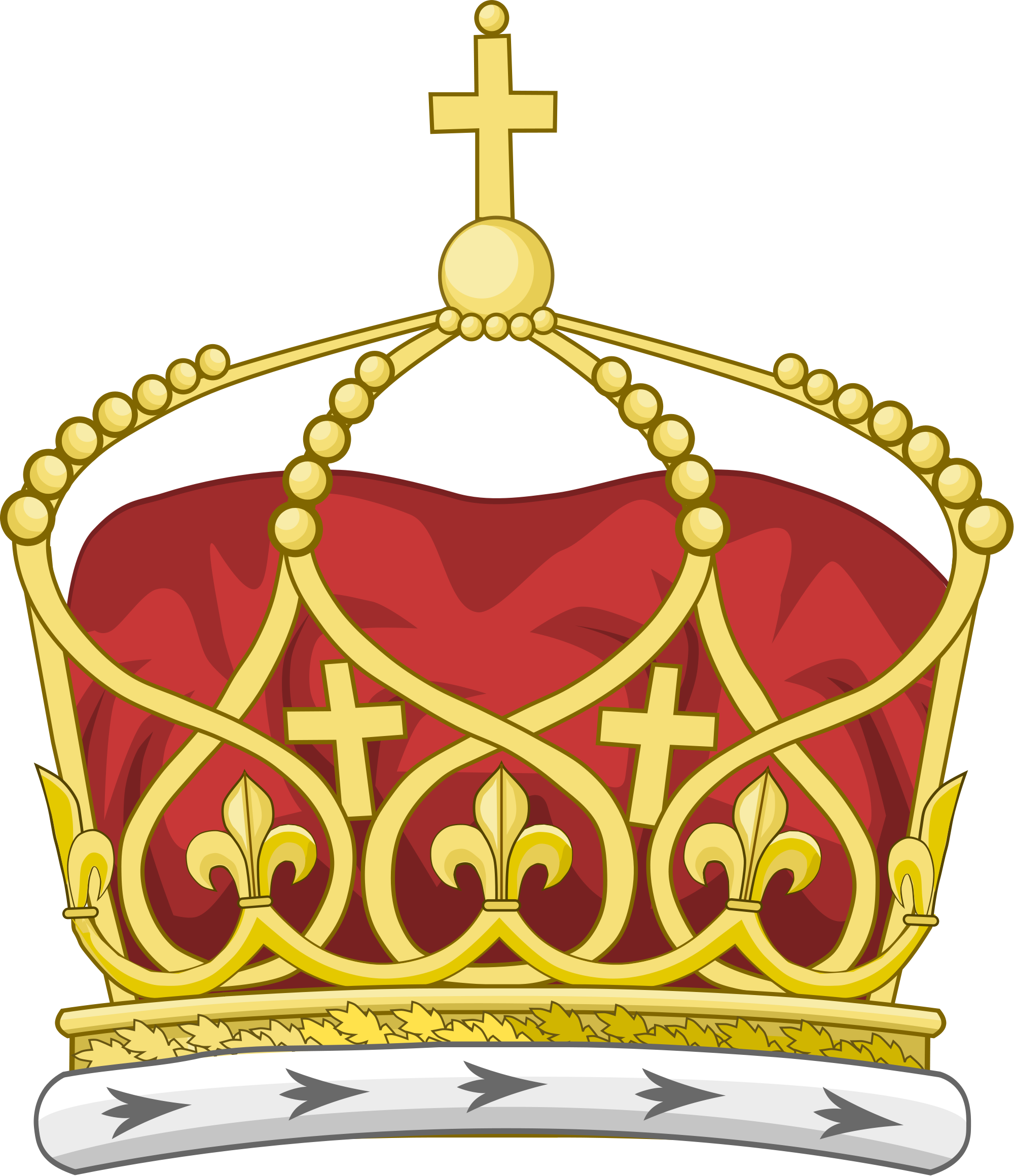 clipart crown maroon