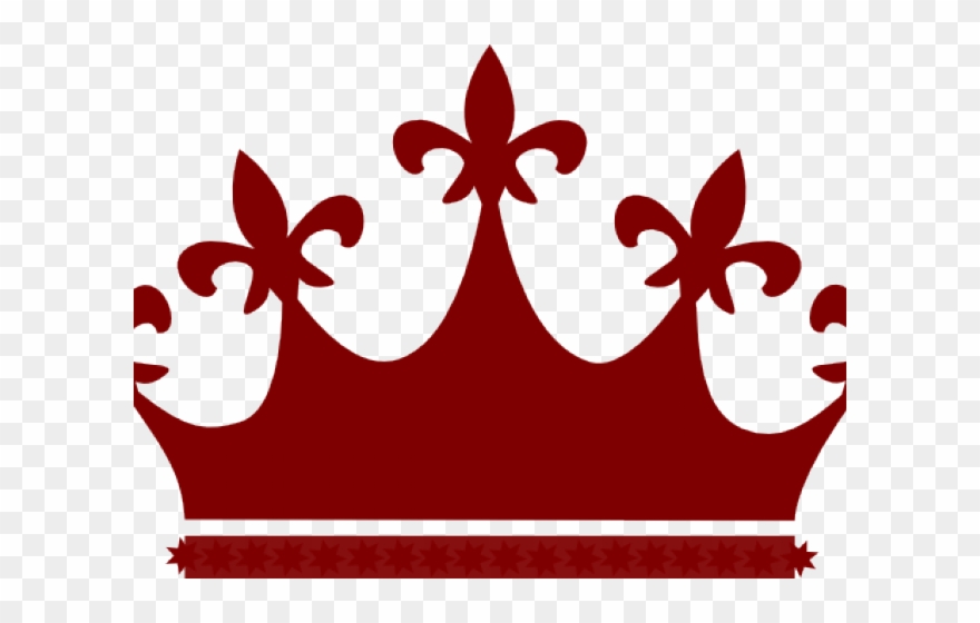 crown clipart maroon
