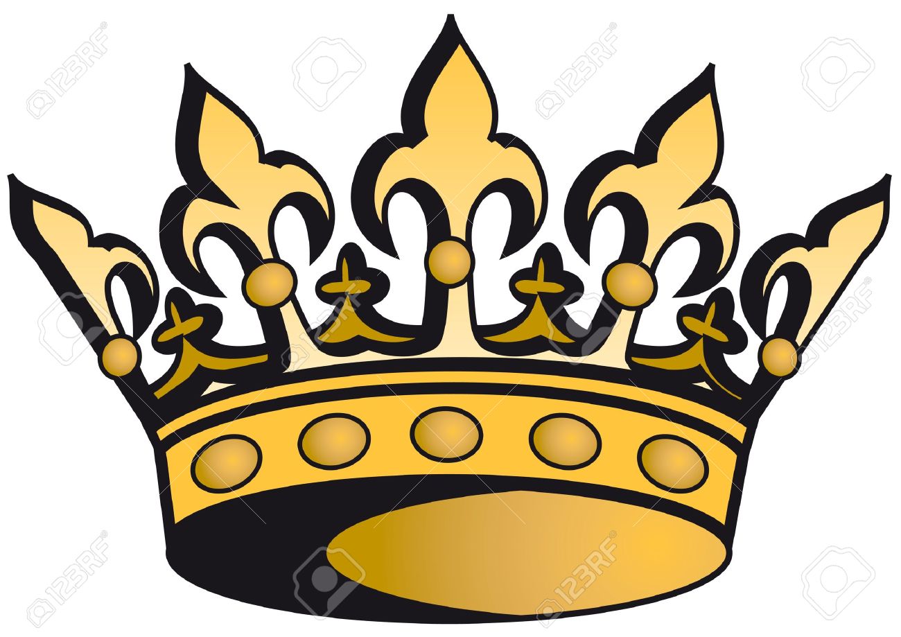 Наклейка Золотая корона