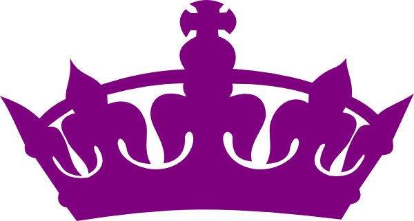 crown clipart purple