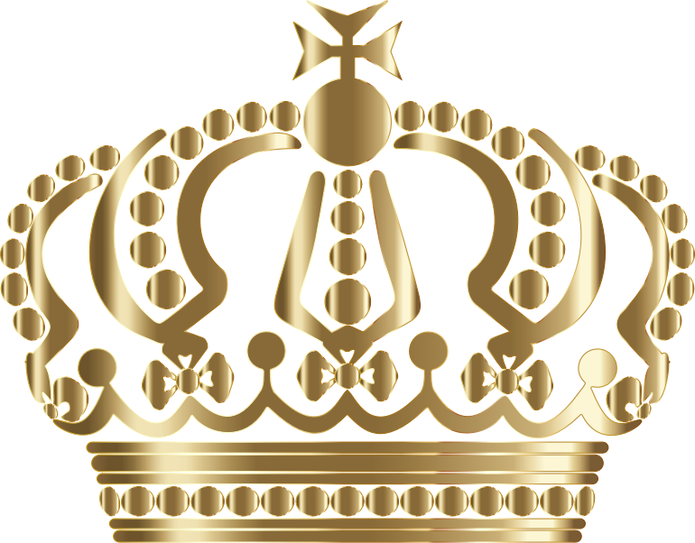 Queen clipart quuen. Gold crown encode to