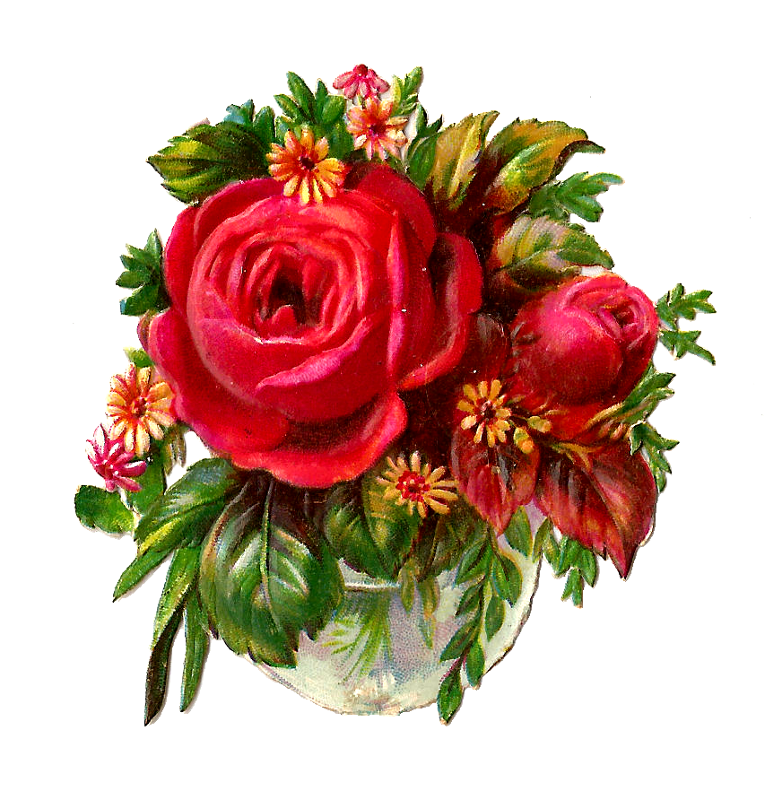 clipart crown roses