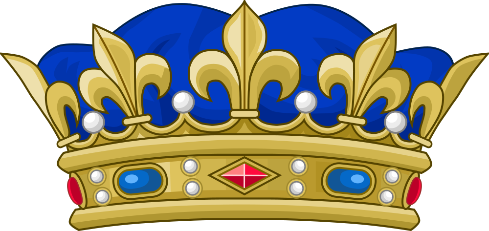 crown clipart blue