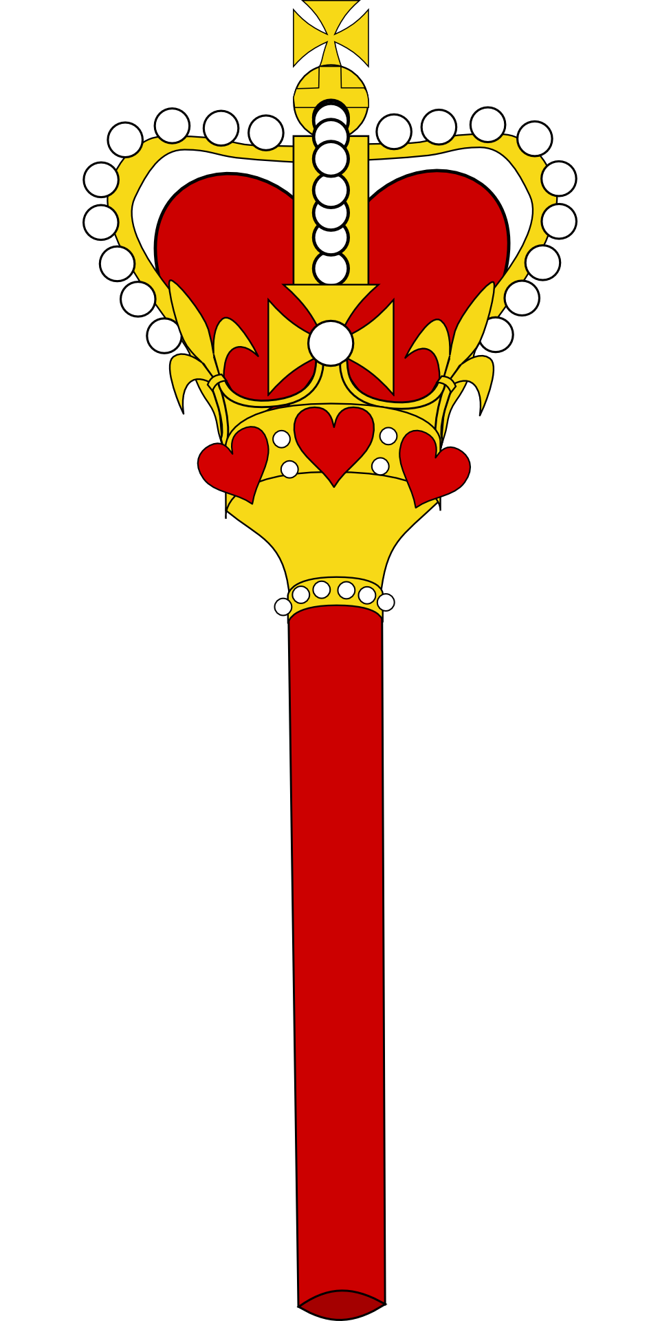 clipart crown sceptre